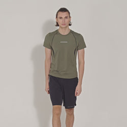 Image of Activewear Performance T Shirt breathable mesh blocking for Men