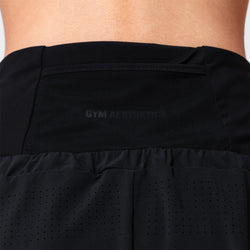 Image of Activewear 2in1 Color Block Running Shorts for Women
