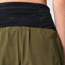 Image of Activewear 2in1 Color Block Running Shorts for Women
