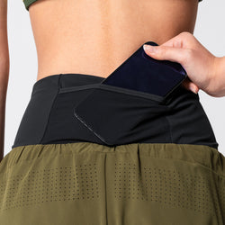 Image of Activewear 2in1 Color Block Running Shorts for Women