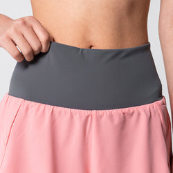 Image of Activewear 2in1 Color Block Running Shorts for Women