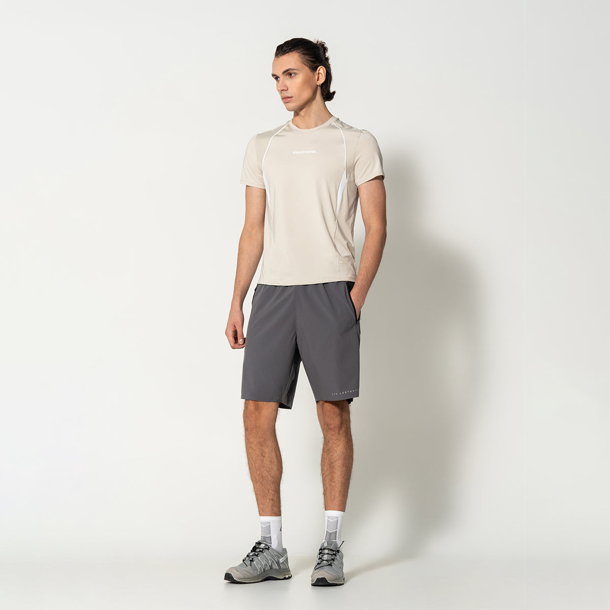 Activewear Performance T Shirt breathable mesh blocking for Men