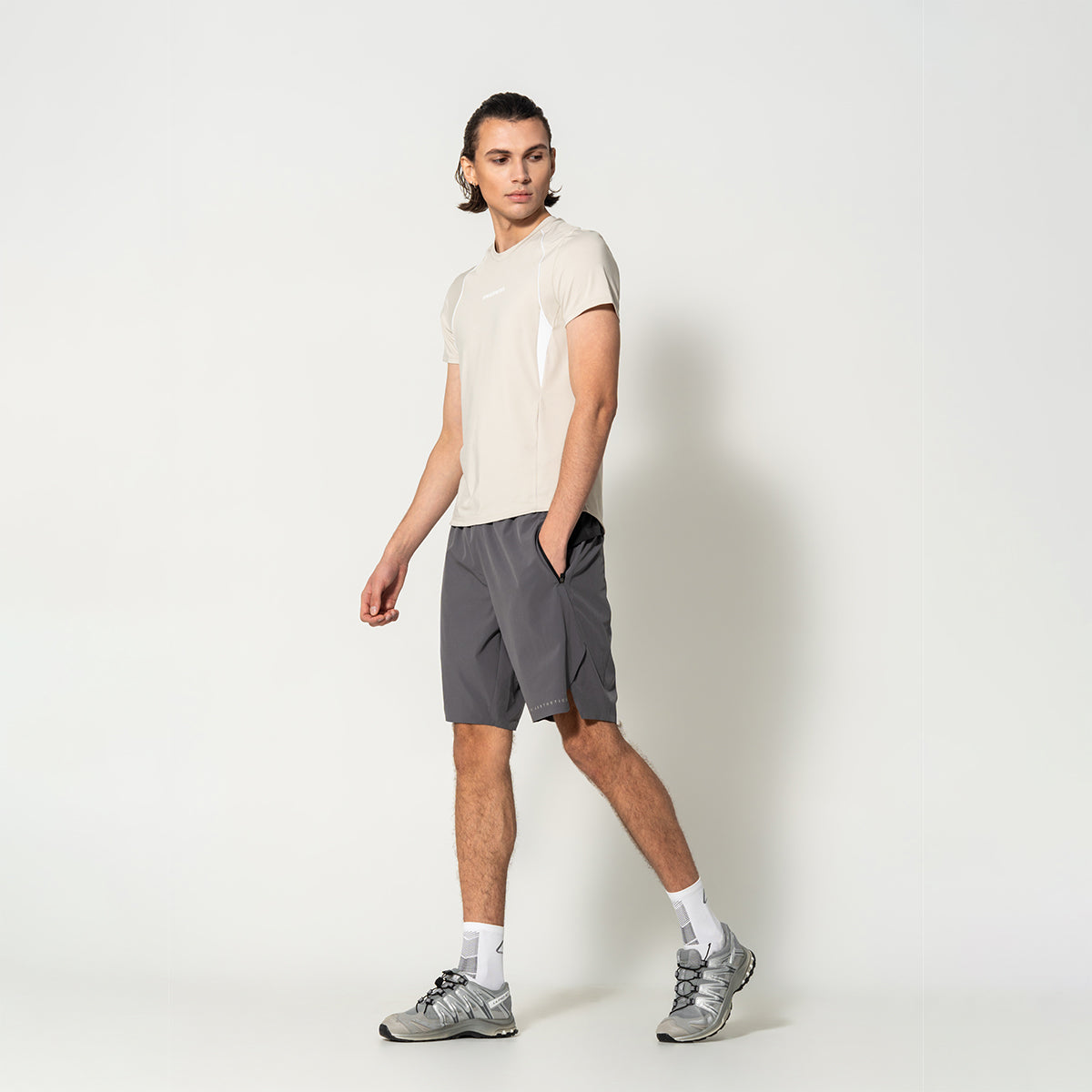 Image of Activewear Performance T Shirt breathable mesh blocking for Men