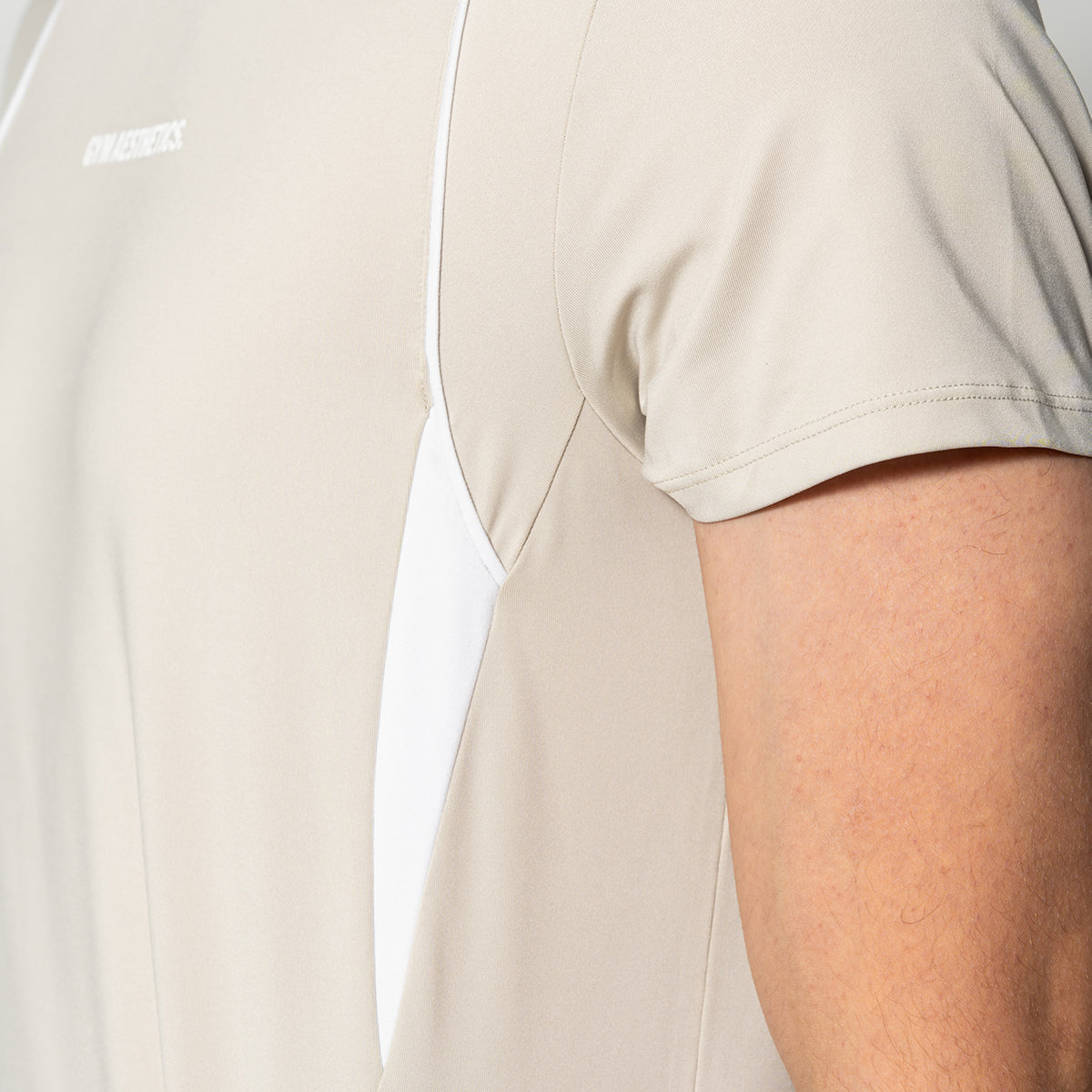 Image of Activewear Performance T Shirt breathable mesh blocking for Men