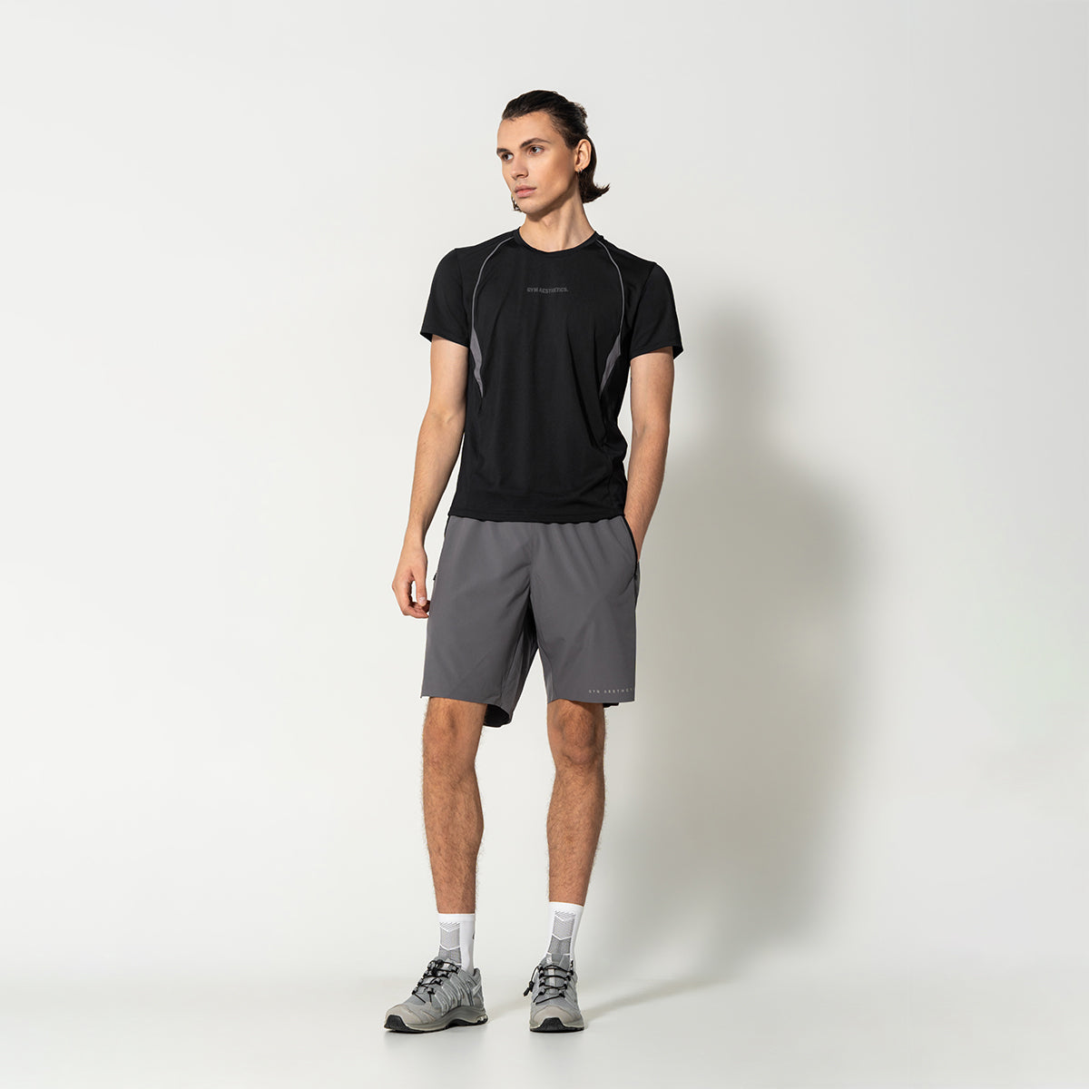 Activewear Performance T Shirt breathable mesh blocking for Men