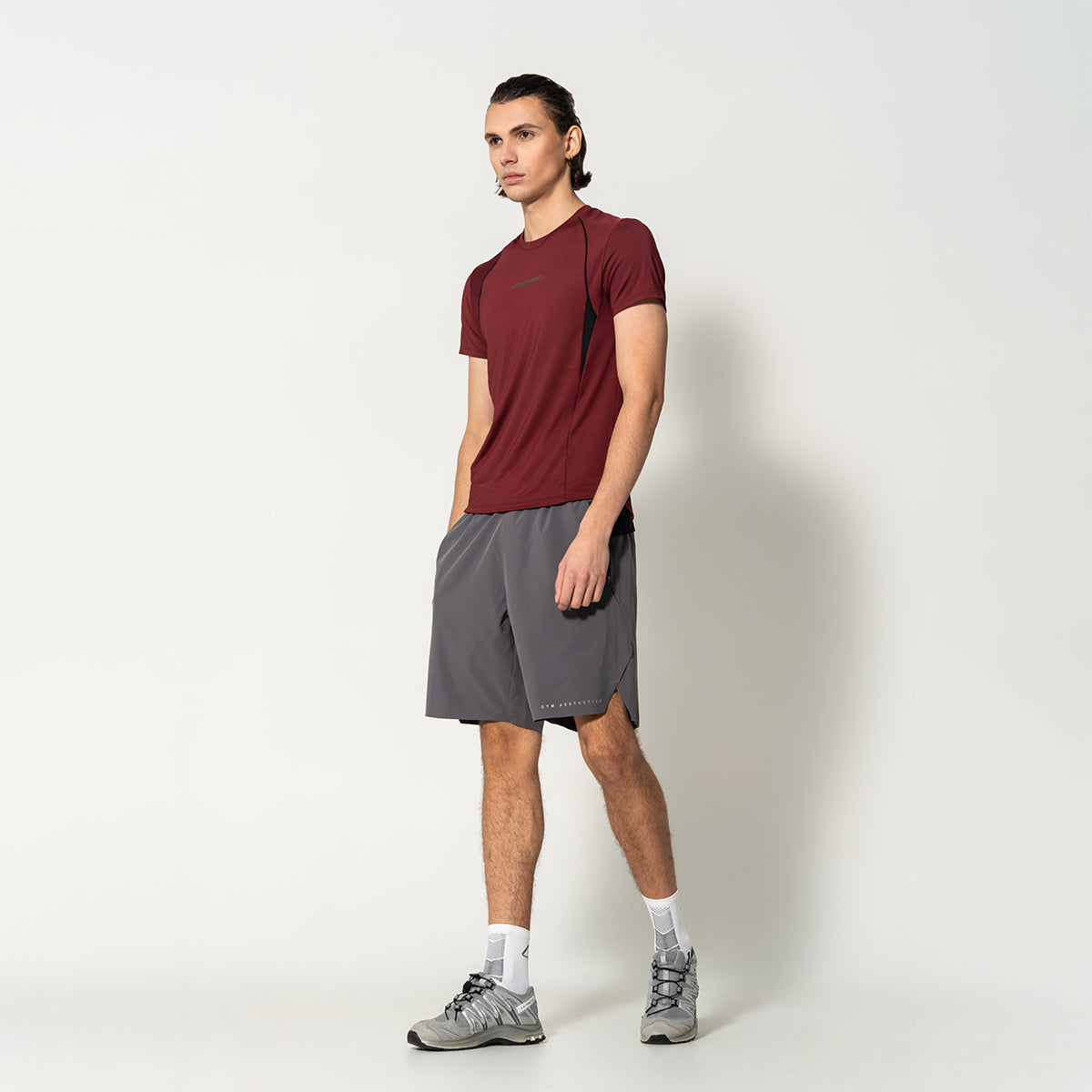 Image of Activewear Performance T Shirt breathable mesh blocking for Men