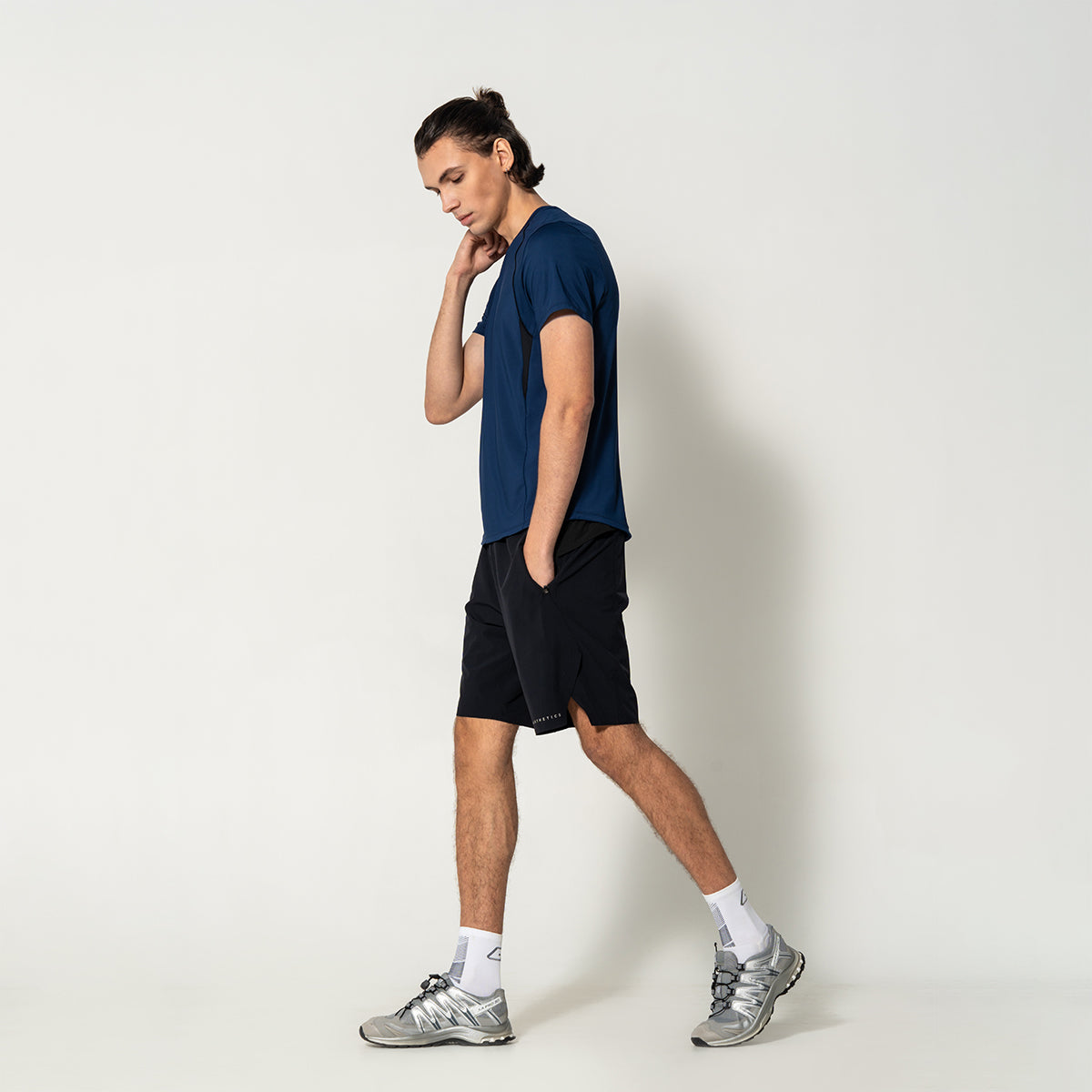 Image of Activewear Performance T Shirt breathable mesh blocking for Men