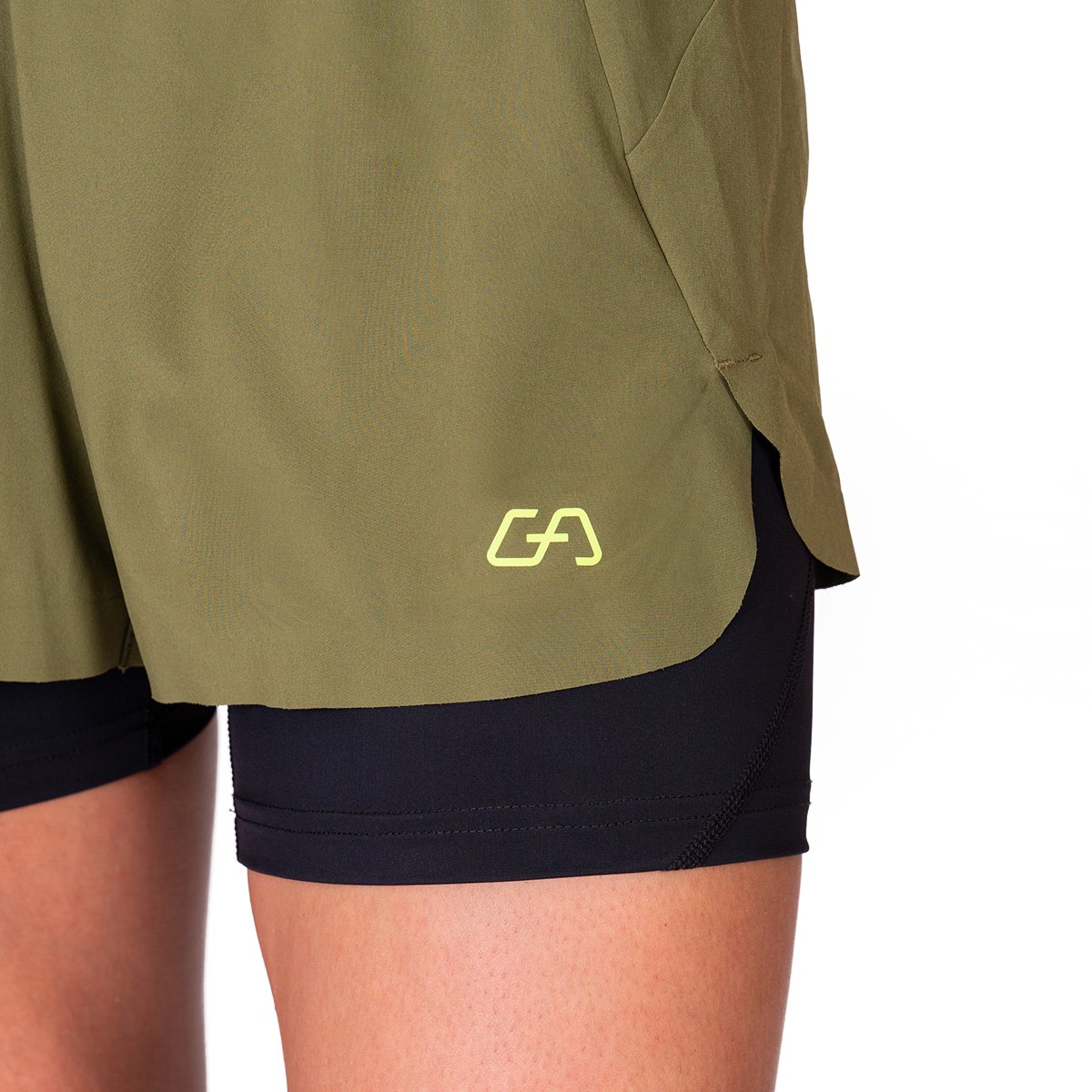 Activewear 2in1 Color Block Running Shorts for Women